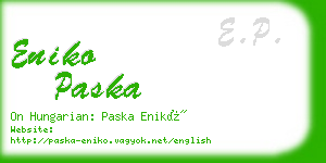 eniko paska business card